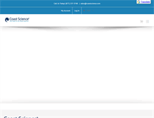Tablet Screenshot of coastscience.com